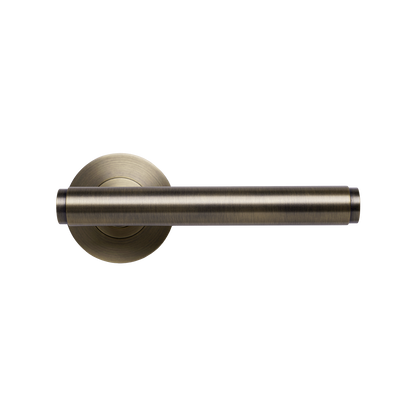 Momo Bellevue Plain Lever Handle Set Dark Brushed Brass
