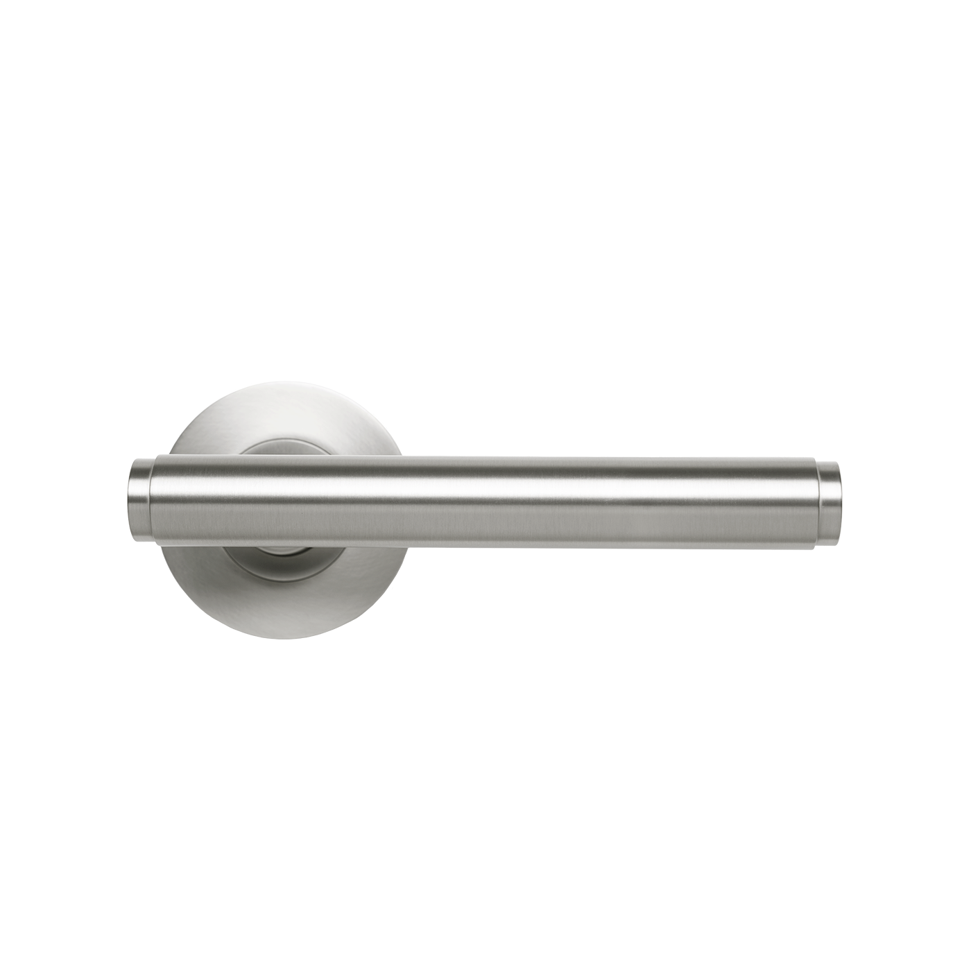 Momo Bellevue Plain Lever Handle Set Dull Brushed Nickel