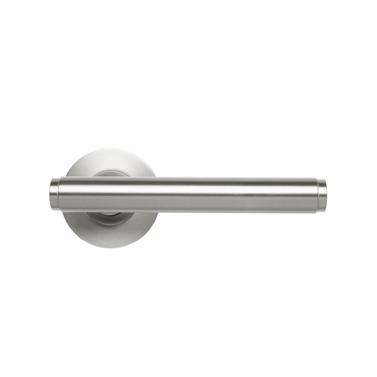 Momo Bellevue Plain Lever Handle Set Dull Brushed Nickel