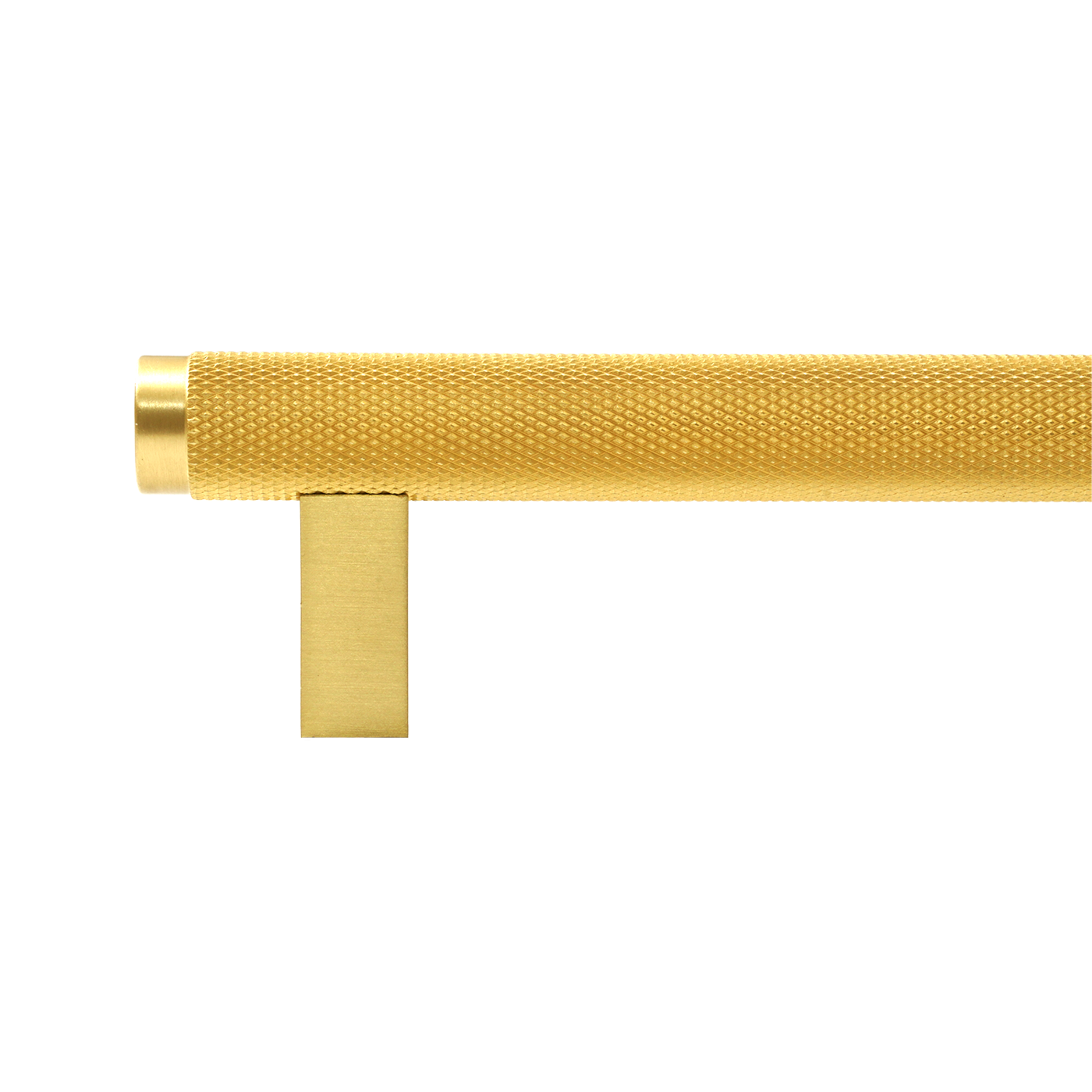 Momo Bellevue Knurled Bar Pull Solid Brass 160mm in Brushed Satin Brass (2)