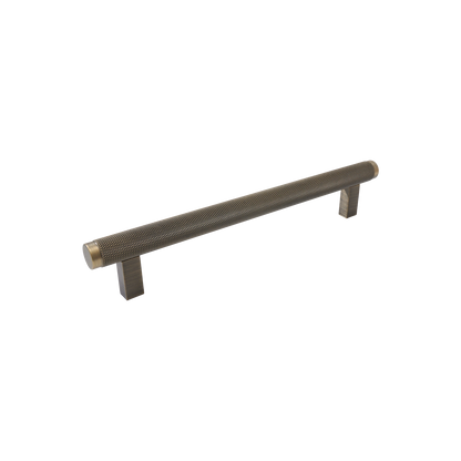 Momo Bellevue Knurled Bar Pull Solid Brass 160mm in Dark Brushed Brass