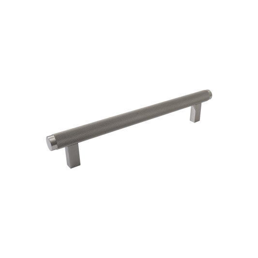 Momo Bellevue Knurled Bar Pull Solid Brass 160mm in Dull Brushed Nickel