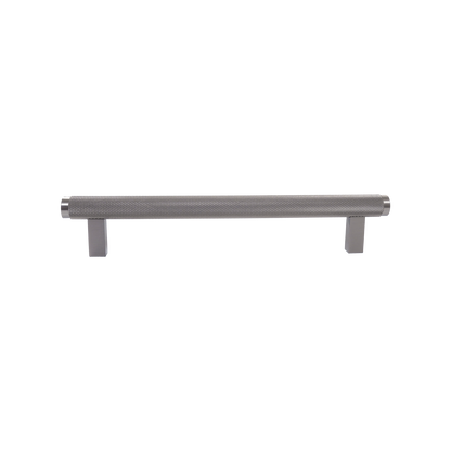 Momo Bellevue Knurled Bar Pull Solid Brass 160mm in Dull Brushed Nickel (1)