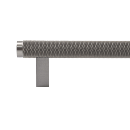 Momo Bellevue Knurled Bar Pull Solid Brass 160mm in Dull Brushed Nickel (2)