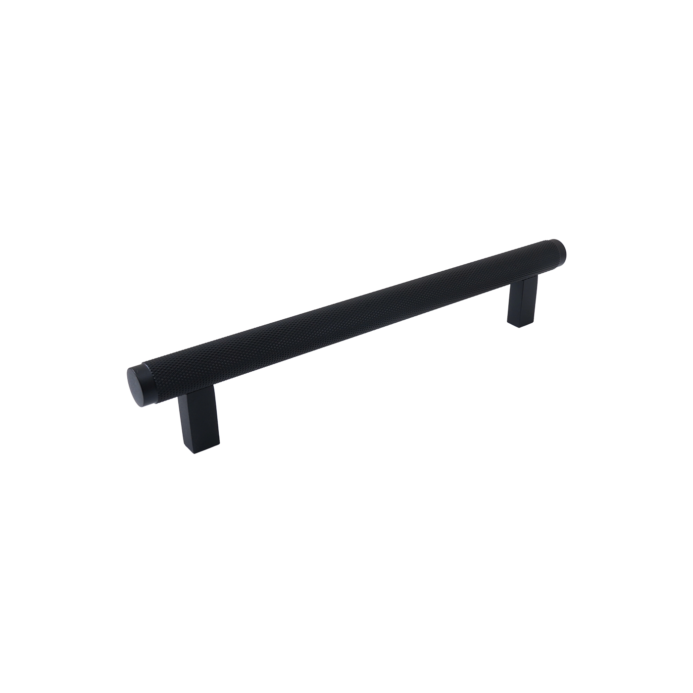Momo Bellevue Knurled Bar Pull Solid Brass 160mm in Matt Black