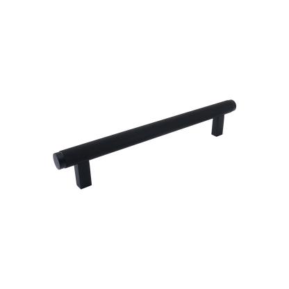 Momo Bellevue Knurled Bar Pull Solid Brass 160mm in Matt Black