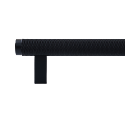 Momo Bellevue Knurled Bar Pull Solid Brass 160mm in Matt Black (2)