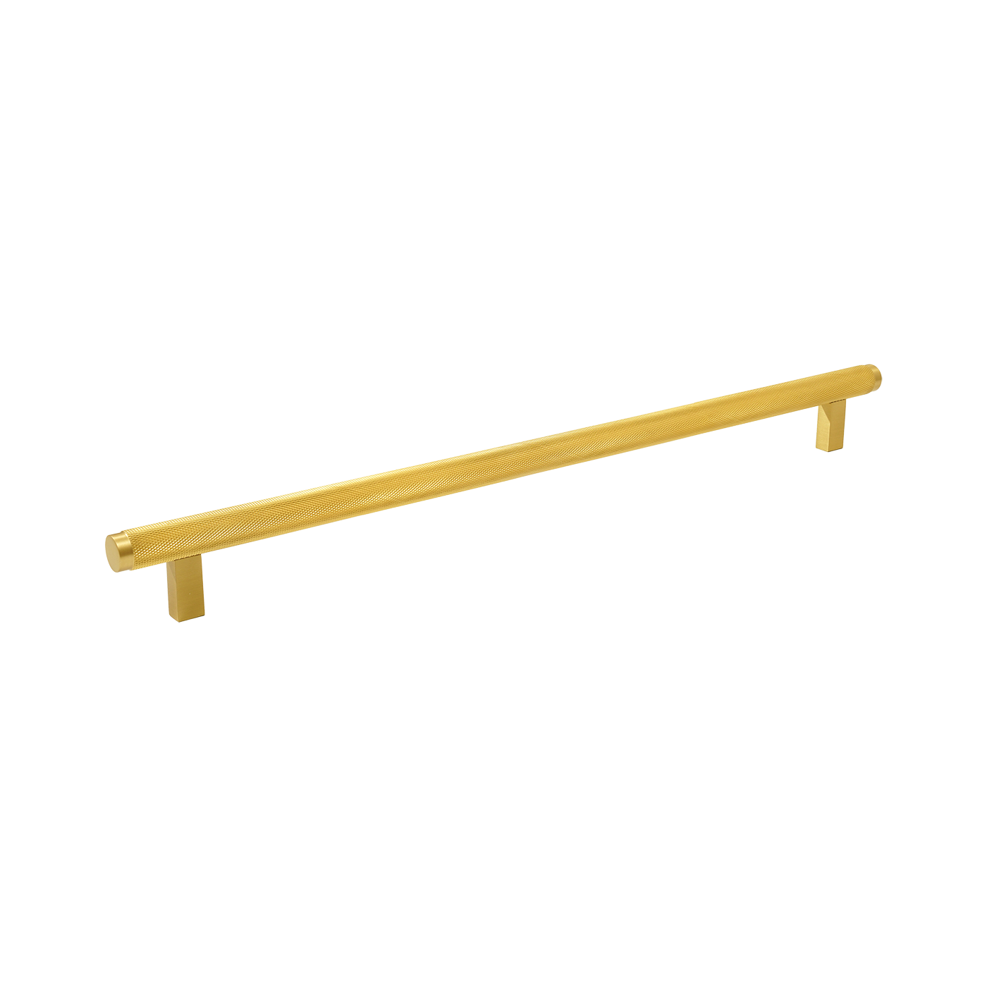 Momo Bellevue Knurled Bar Pull Solid Brass 320mm in Brushed Satin Brass