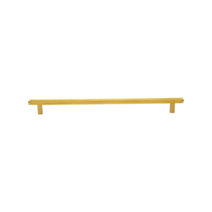 Momo Bellevue Knurled Bar Pull Solid Brass 320mm in Brushed Satin Brass (1)