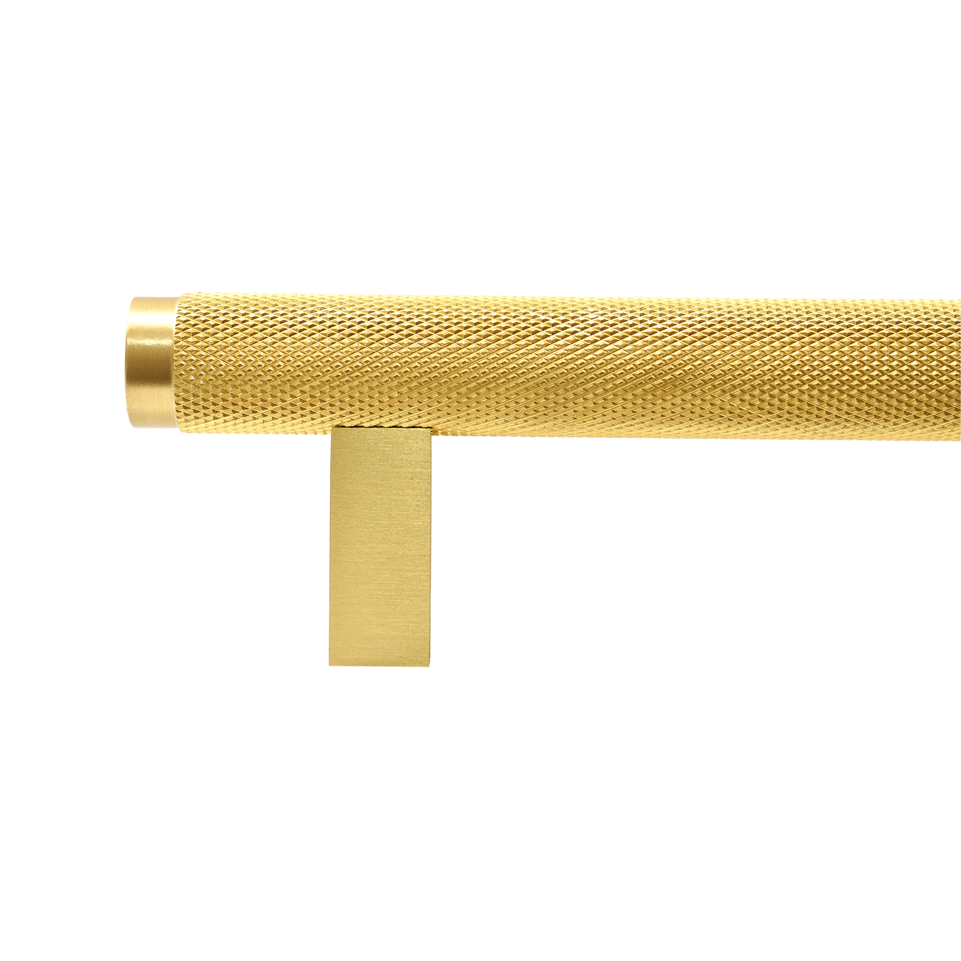 Momo Bellevue Knurled Bar Pull Solid Brass 320mm in Brushed Satin Brass (2)