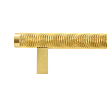 Momo Bellevue Knurled Bar Pull Solid Brass 320mm in Brushed Satin Brass (2)