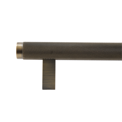 Momo Bellevue Knurled Bar Pull Solid Brass 320mm in Dark Brushed Brass (2)