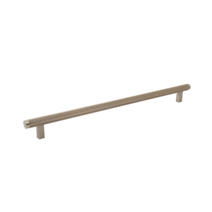 Momo Bellevue Knurled Bar Pull Solid Brass 320mm in Dull Brushed Nickel