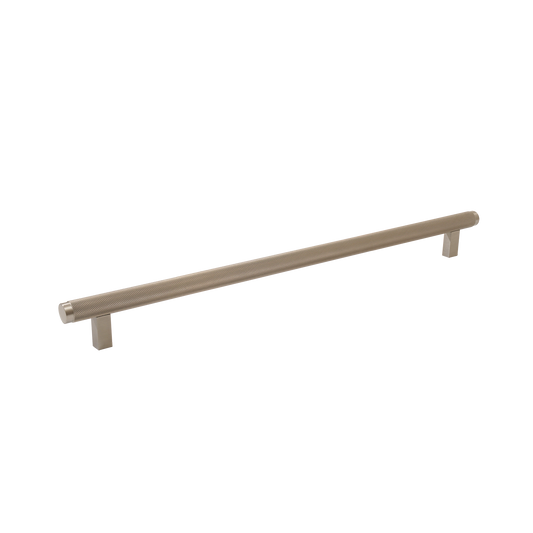 Momo Bellevue Knurled Bar Pull Solid Brass 320mm in Dull Brushed Nickel