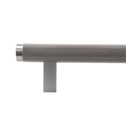 Momo Bellevue Knurled Bar Pull Solid Brass 320mm in Dull Brushed Nickel (2)