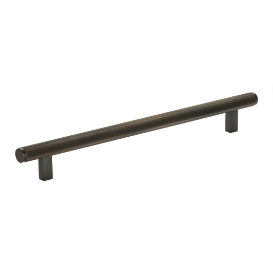 Momo Bellevue Knurled Bar Pull Solid Brass 320mm in Dark Bronze