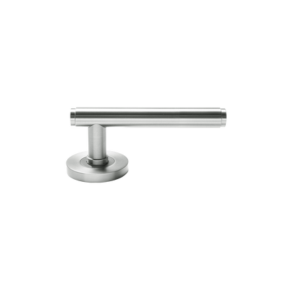 Momo Bellevue Solid Brass Plain Lever Entrance Set In Dull Brushed Nickel (2)