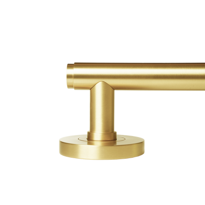 Momo Bellevue Solid Brass Plain Lever Entrance Set In Brushed Satin Brass (3)