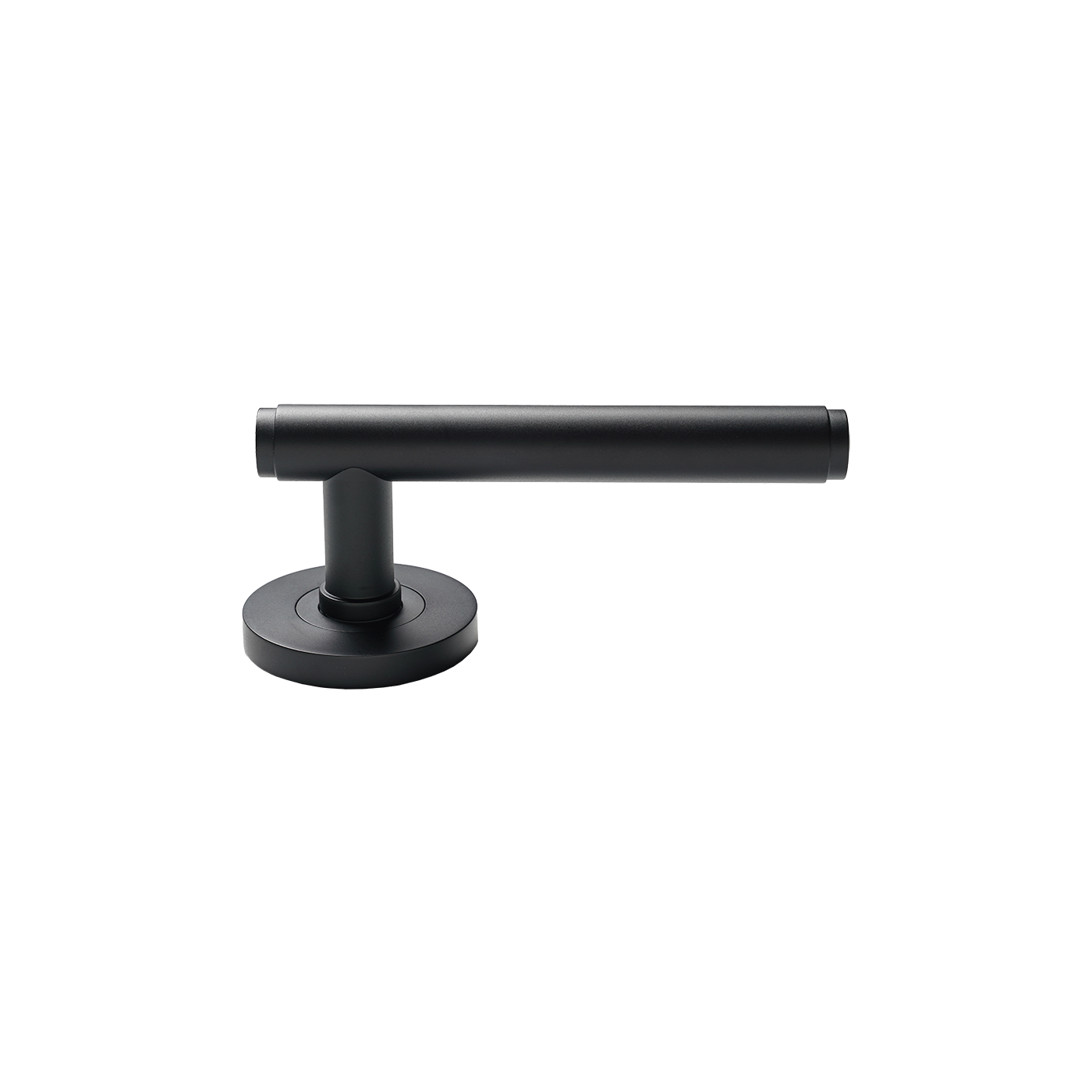 Momo Bellevue Solid Brass Plain Mortice Lock Passage Lever Set In Matt Black (2)