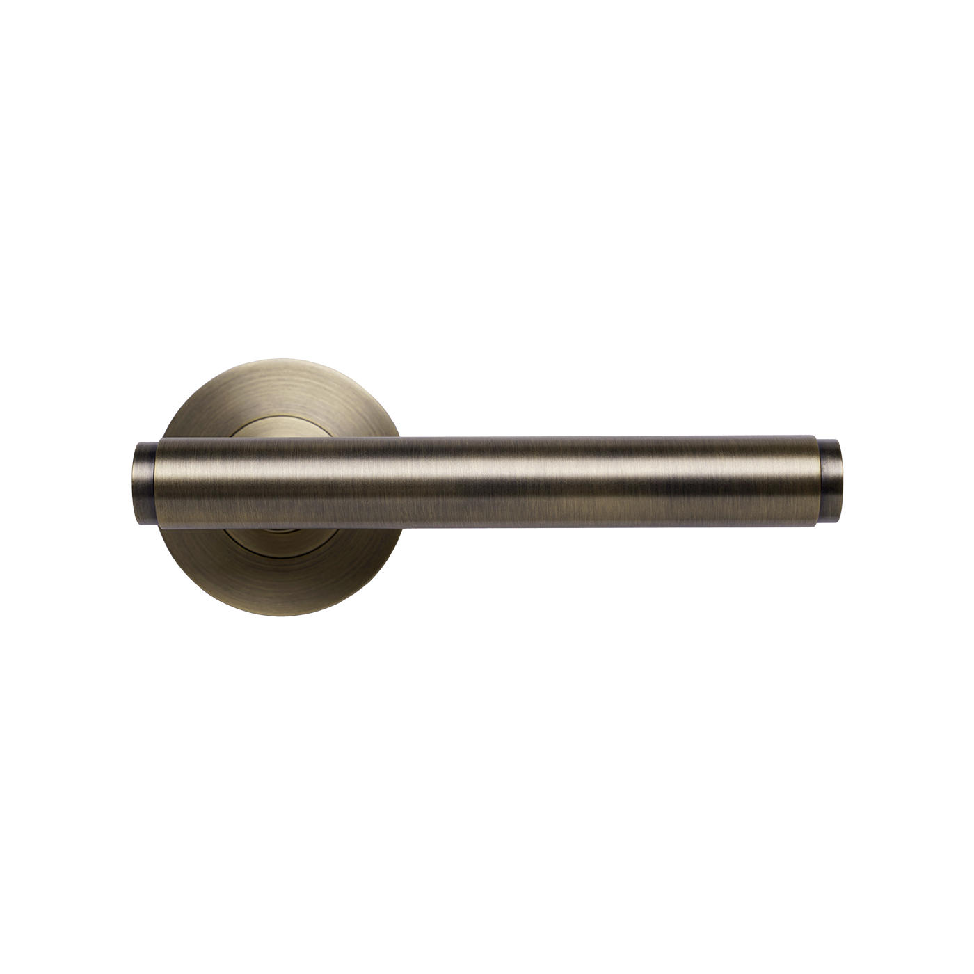 Momo Bellevue Solid Brass Plain Lever Entrance Set In Dark Brushed Brass (1)