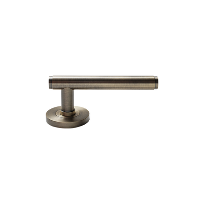 Momo Bellevue Solid Brass Mortice Lock Plain Privacy Lever Set In Dark Brushed Brass (2)