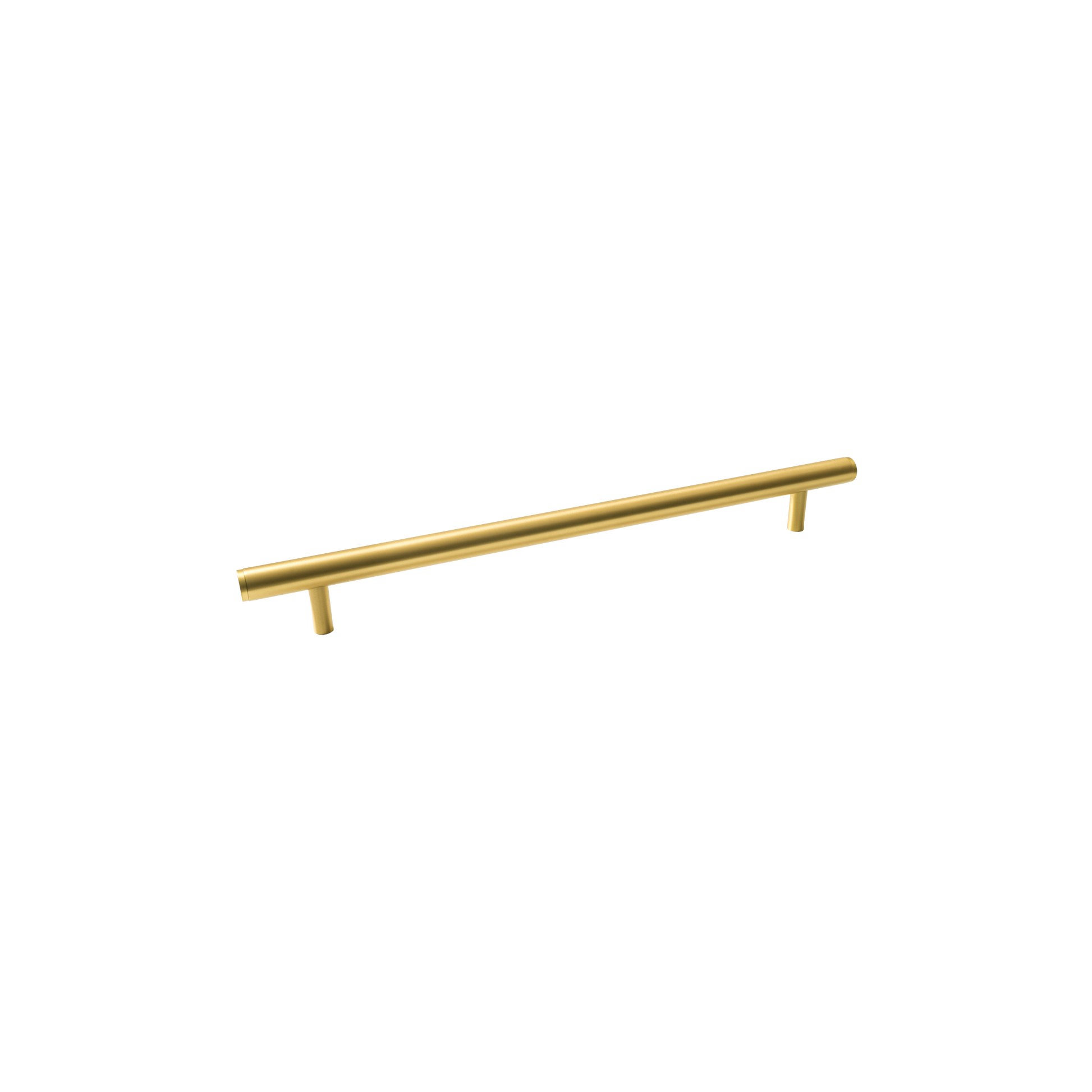 Momo Bellevue Plain Solid Brass Door Pull Handle In Brushed Satin Brass