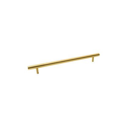 Momo Bellevue Plain Solid Brass Door Pull Handle In Brushed Satin Brass