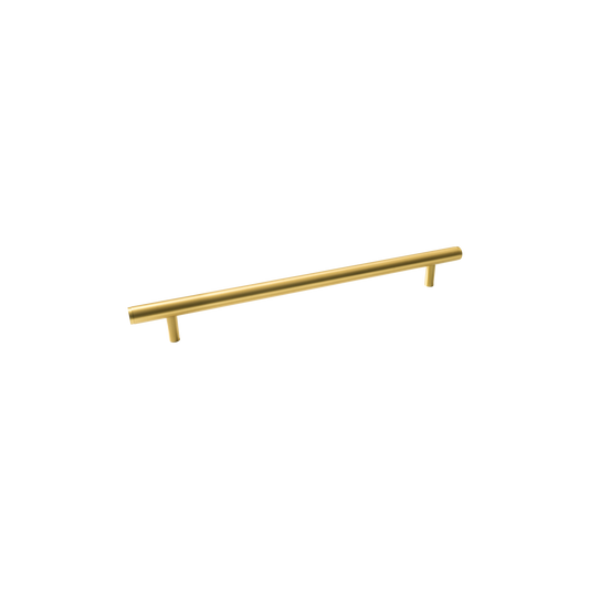Momo Bellevue Plain Solid Brass Door Pull Handle In Brushed Satin Brass