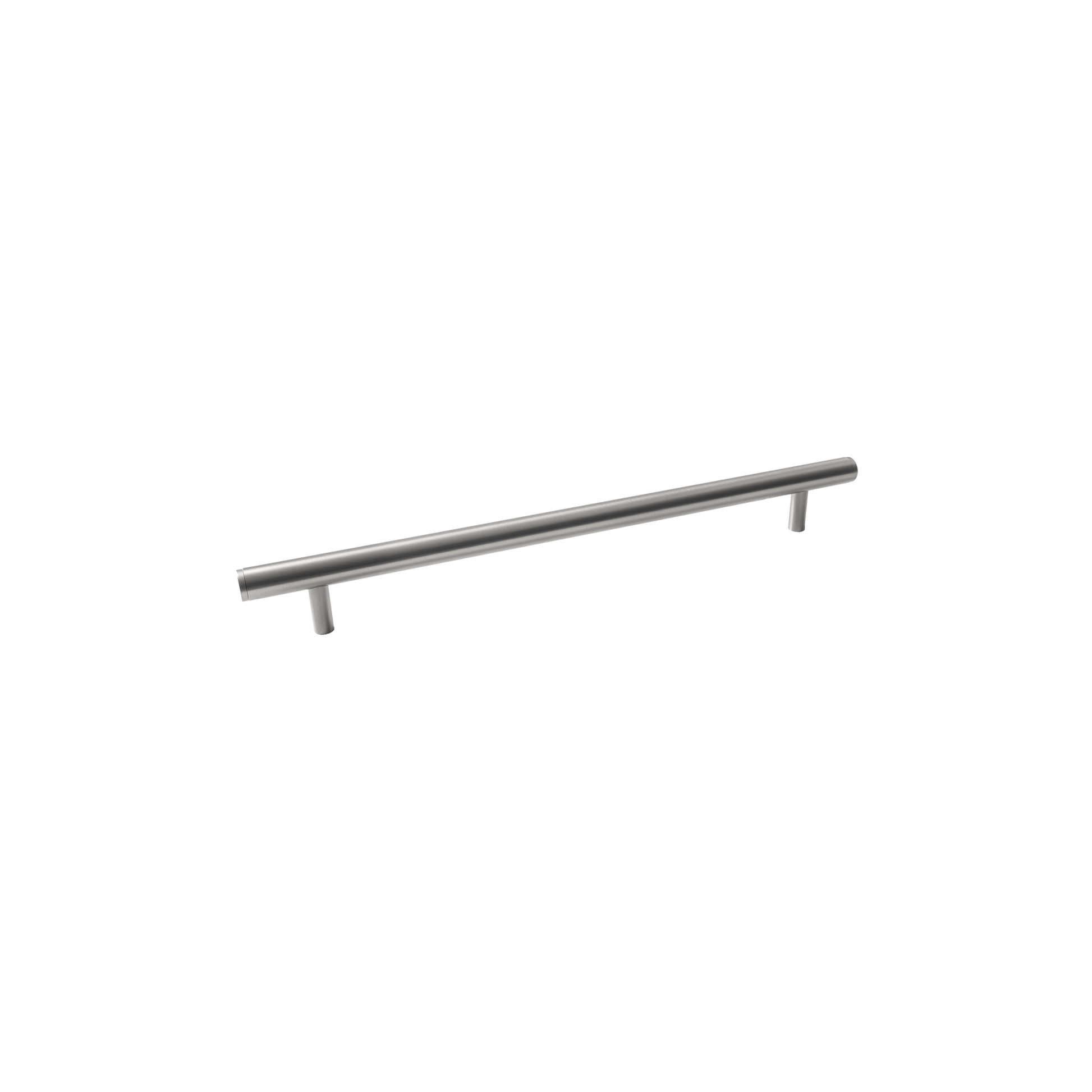 Momo Bellevue Plain Solid Brass Door Pull Handle In Dull Brushed Nickel