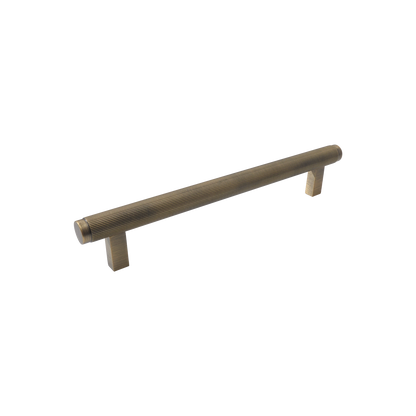 Momo Bellevue Lined Bar Pull Solid Brass 160mm in Dark Brushed Brass