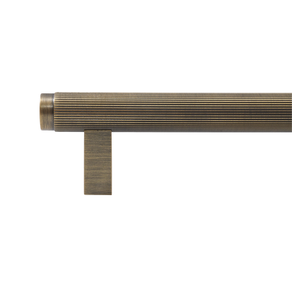 Momo Bellevue Lined Bar Pull Solid Brass 160mm in Dark Brushed Brass (2)