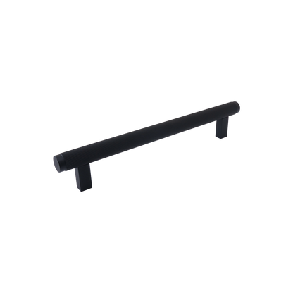 Momo Bellevue Lined Bar Pull Solid Brass 160mm in Matt Black