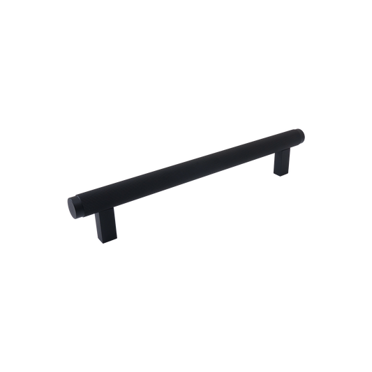 Momo Bellevue Lined Bar Pull Solid Brass 160mm in Matt Black
