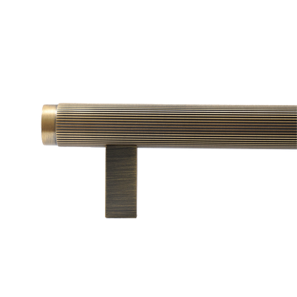 Momo Bellevue Lined Bar Pull Solid Brass 320mm in Dark Brushed Brass (2)