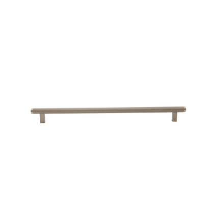Momo Bellevue Lined Bar Pull Solid Brass 320mm in Dull Brushed Nickel (1)