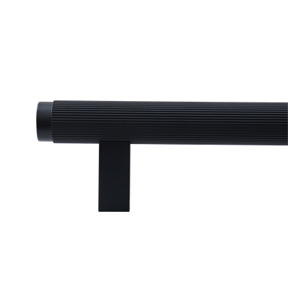 Momo Bellevue Lined Bar Pull Solid Brass 320mm in Matt Black (2)