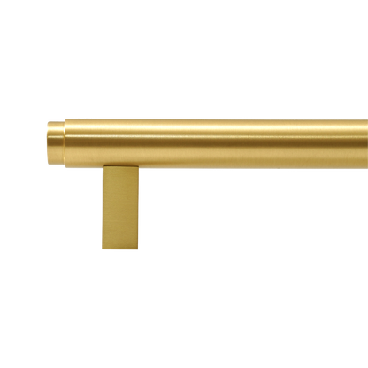 Momo Bellevue Plain Bar Pull Solid Brass 160mm in Brushed Satin Brass (2)