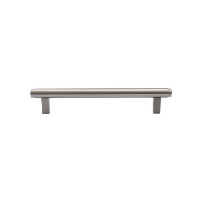 Momo Bellevue Plain Bar Pull Solid Brass 160mm in Dull Brushed Nickel (1)