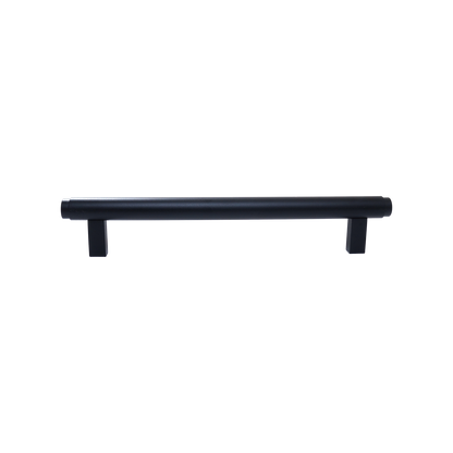 Momo Bellevue Plain Bar Pull Solid Brass 160mm in Matt Black (1)