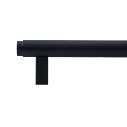 Momo Bellevue Plain Bar Pull Solid Brass 160mm in Matt Black (2)
