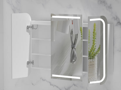 CARYSIL  1200x800mm Grand LED Matte White Shaving Cabinet