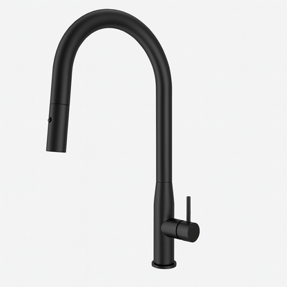 Navona Carysil Slim Matte Black Pull Out Kitchen Mixer