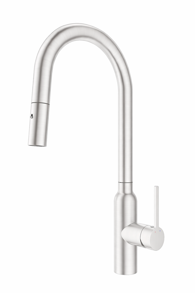 Navona Carysil Round Kitchen Mixer -Brushed Nickel