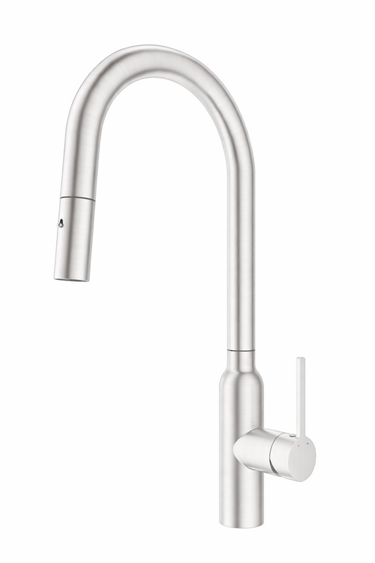 Navona Carysil Round Kitchen Mixer -Brushed Nickel
