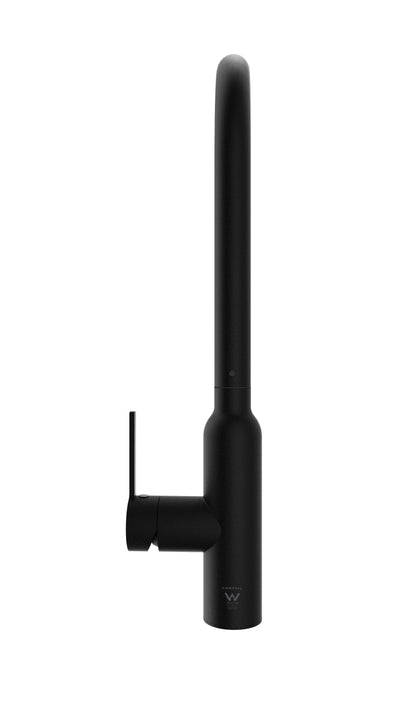 Navona Carysil Round Matte Black Pull Out Kitchen Mixer
