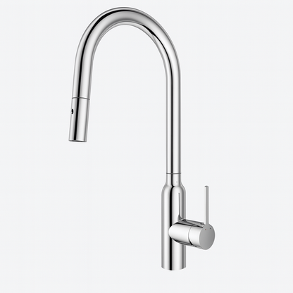 Navona Carysil Round Chrome Pull Out Kitchen Mixer