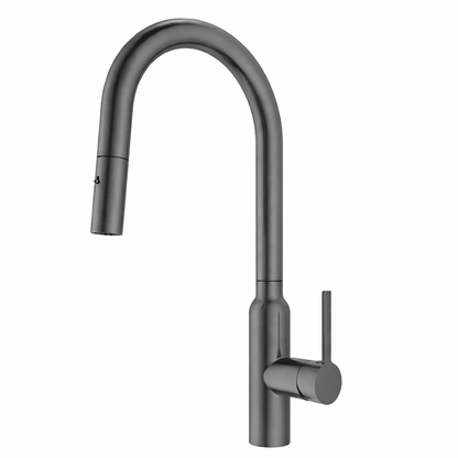 Navona Carysil Round Gun Metal Pull Out Kitchen Mixer