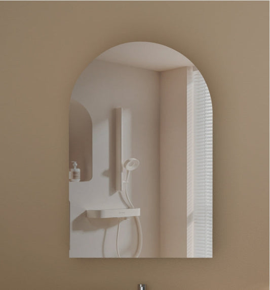 CARYSIL Imperial 600 x900mm WALNUT Arch Shaving Cabinet