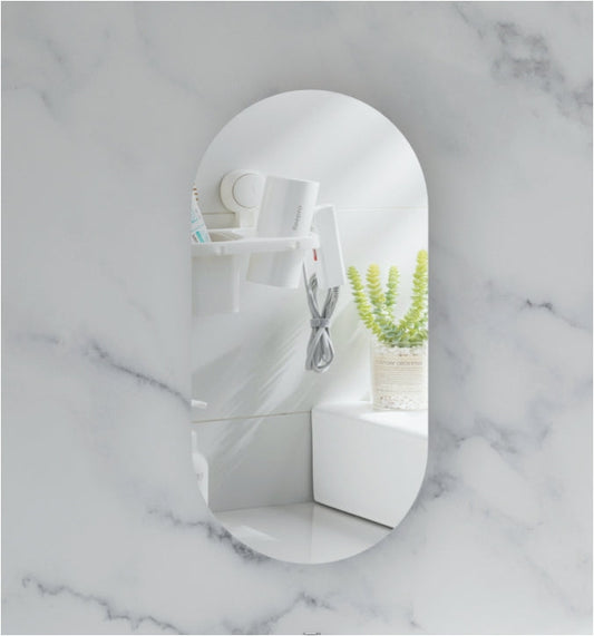 CARYSIL Noble 450x900mm MATTE WHITE Oval Shaving Cabinet
