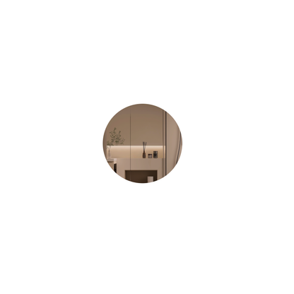CARYSIL Orbit Series Round  800x800mm Matte White Shaving Cabinet